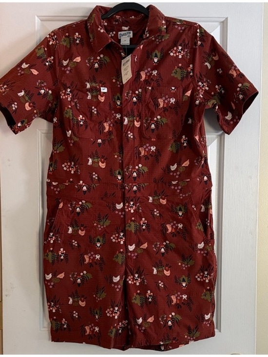 Duluth Trading Co Pants - Very rare gnome/ chicken romper nwt